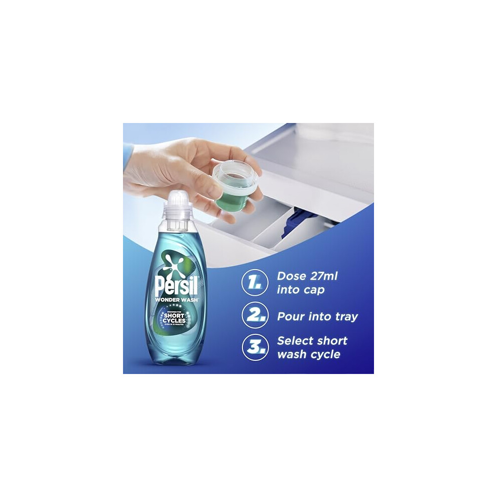 Persil Wonder Wash Speed Clean Non Bio Liquid Detergent Fastacting Formulation With Extraordinary Fragrance Designed For The Shortest Washing Cycles