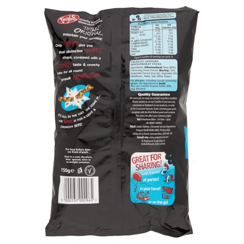 JACOBS Twiglets Original Sharing Bag Snacks 150 g Pack of 1 2