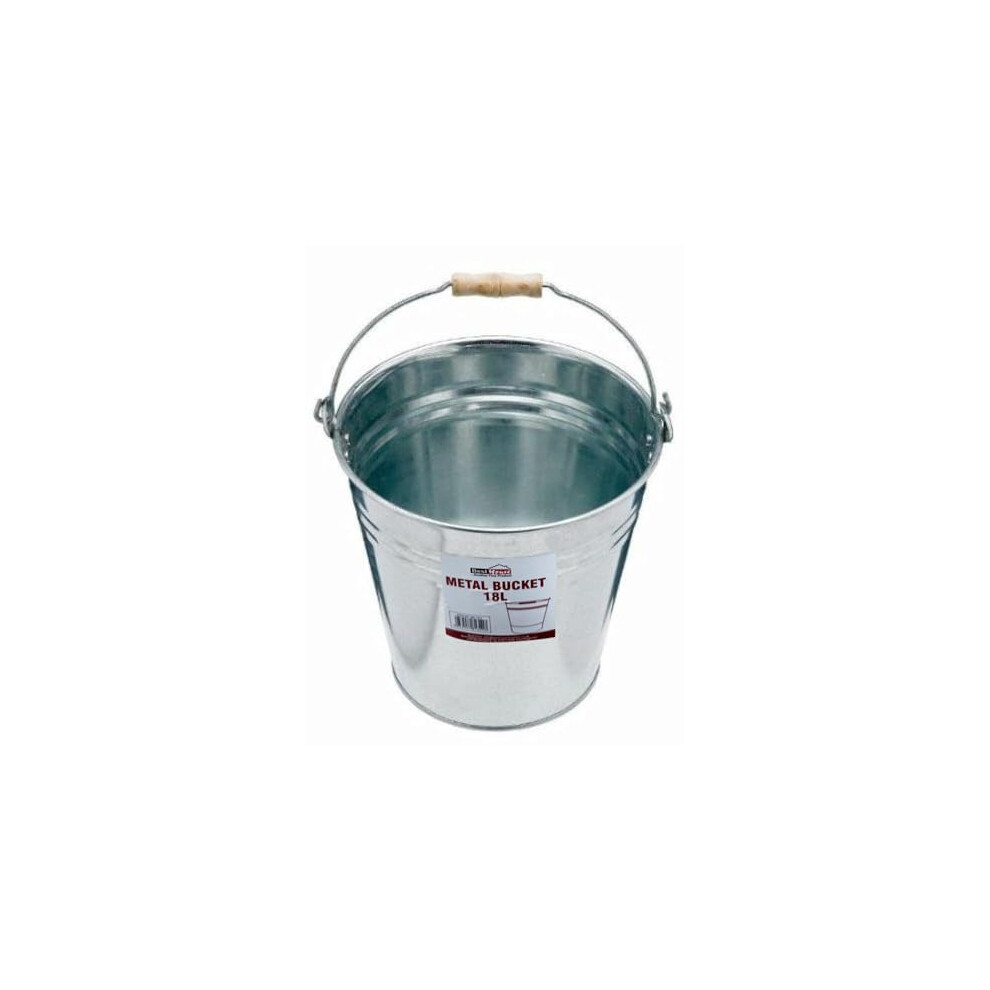 Best House 9L 12L 15L 18L Metal Bucket Galvanised Multipurpose Strong Steel Wooden Handle Indooroutdoor Use For Home Garden Bathroom And Garde 64677668