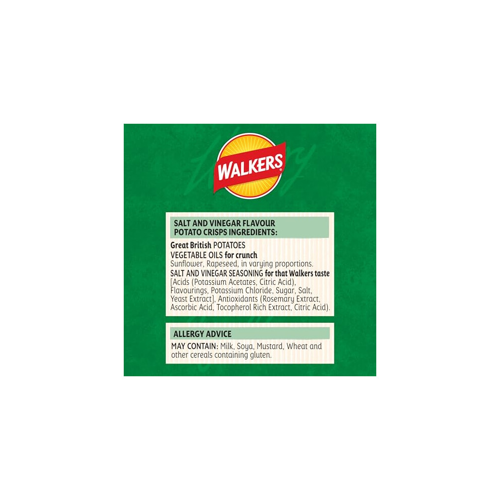 Walkers Crisps Salt Vinegar 32X45g