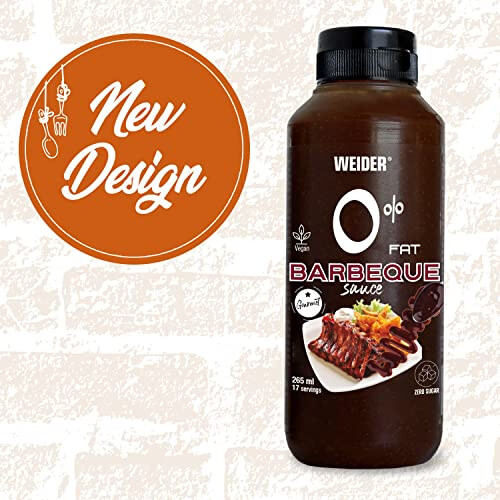 Weider Zero Barbecue Sauce Zero Fat Sauce Zero Sugar 265 ml 2