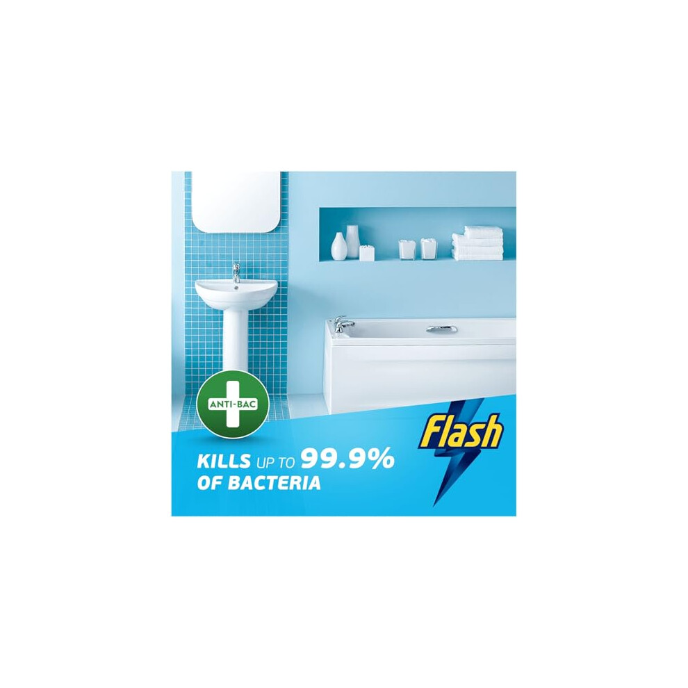 Flash Spraywipedone Bathroom Antibac Cleaning Spray Blossom 800Ml Sparkling Clean In A White