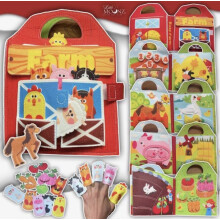 LittleMoonz Farm Busy Board Animals Montessori