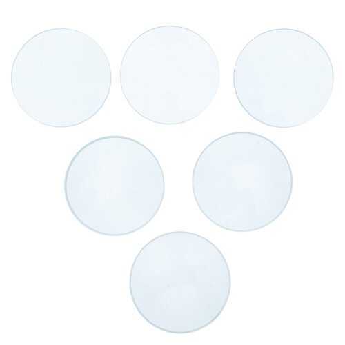 6Stk Robust Glaslinsen-Set Transparente Für Physikunterricht