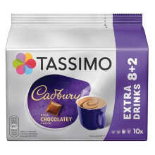 Tassimo Cadbury Hot Chocolate Pods x10 Pack of 2 Total 20 Capsules