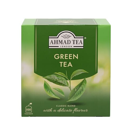 Ahmad Tea Pure Green Tea 100 Teabags 1