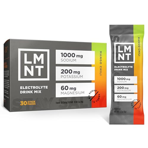 LMNT Zero Sugar Electrolytes Mango Chili Salt Drink Mix 30 Count 1