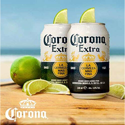 Corona Extra Premium Lager Beer Can 24 x 330ml 1