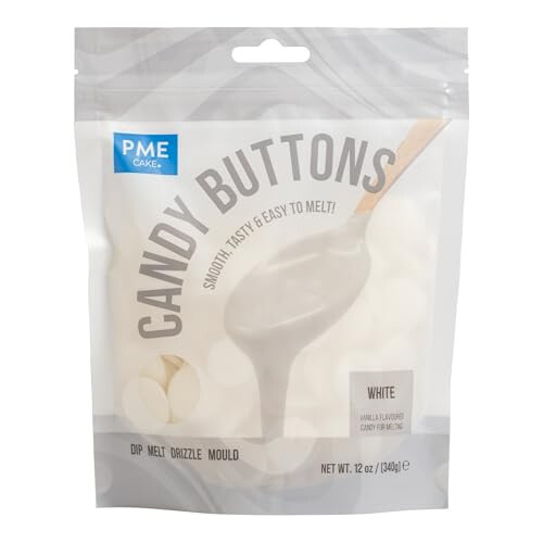 PME Cake Candy Button Melts White 340g 12oz 2