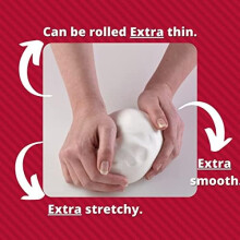 Renshaw Extra Stretch Extra Smooth Extra Thin Fondant Icing White 1 kg Pack of 2