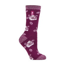 (04-Aug, Lila Magenta (Rom)) Heat Holders - Heat Holders Lite - Damen Winter Dünn Bunt Muster Thermosocken für Geschenk