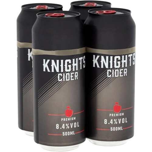 Knights Cider Premium Multi-pack, 24 x 500ml Cans 1
