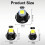 10Pcs Multi Color LED Bulbs Car Dashboard High-Yellow T4.2 3