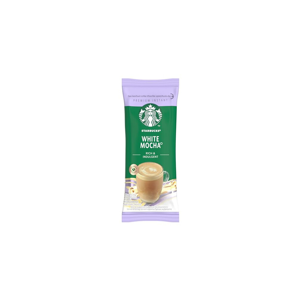 Starbucks Mocha Premium Mix Instant Coffee 12 X 5 60 Sachets White