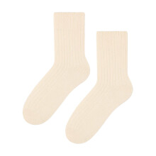 (03-May, Ekru) Steven - Steven - Damen Wolle Socken Gestrickte | Anzug Socken für Wandern/Trekking