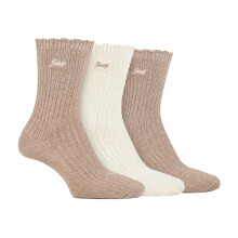 (04-Aug, Taupe / Creme) Jeep - 2er-Pack superweiche Stiefelsocken für Damen
