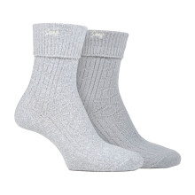 (04-Aug, Schiefer / Weiß) Jeep - 2er-Pack superweiche Stiefelsocken für Damen