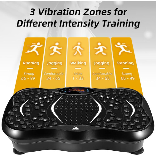 EVOLAND Vibration Plate Exercise Machine 12mm Vibration Amplitude Whole Bod
