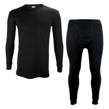 (12-13 Years, Schwarz) THMO - THMO - Kinder Lange Oberteil Und Hose Atmungsaktiv Thermoaktiv Set