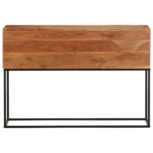 VidaXL vidaXL Console Table Hall Side Table End Table Solid Wood Acacia and Iron 2