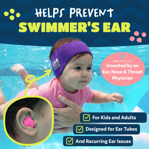 Putty Buddies Original Swimming Earplugs (3 Pair) Purple 1