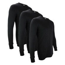 (12-13 Years, Schwarz (X3)) THMO - THMO - 3er Pack Thermo Langärmliges Unterhemd Für Kinder