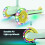TONBUX 3 Wheel Tri Scooter Easy Folding System Height Adjustable Handlebars 3