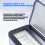 Transportable Double Temperature Tiny Fridge with USB Aluminum 7