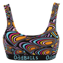 (X-Large, UFO) Oddballs - OddBalls - Damen Baumwoll Bralette Bunt | Weiches Drahtloses Alltags-BH Top