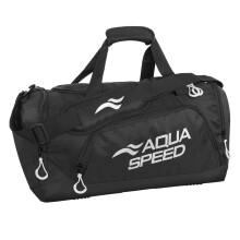 (Medium, Schwarz) Aqua Speed - Aqua Speed - Mittel Sporttasche Schwimmen Pool belüftet mit Tasche