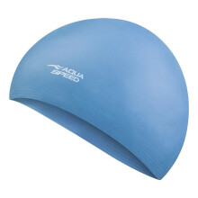 (One Size, Hellblau) Aqua Speed - Aqua Speed - Latex Badekappe weich elastisch flexibel bequem Unisex