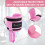 flintronic 2PCS Ankle Straps for Cable Machine Gym Cuffs with Double Stainl 3