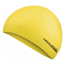 (One Size, Gelb) Aqua Speed - Aqua Speed - Latex Badekappe weich elastisch flexibel bequem Unisex