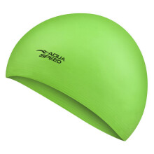 (One Size, Neongrün) Aqua Speed - Aqua Speed - Latex Badekappe weich elastisch flexibel bequem Unisex