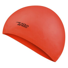 (One Size, Orange) Aqua Speed - Aqua Speed - Latex Badekappe weich elastisch flexibel bequem Unisex