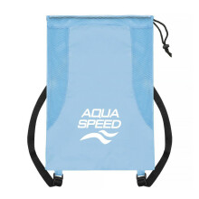 (One Size, Blau) Aqua Speed - Aqua Speed - Große Mesh Rucksack Pool belüftet für nasse Schwimmsachen