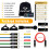 COFOF Resistance Bands Set with Handles, Exercise Bands Stackable up to 150lbs, 6