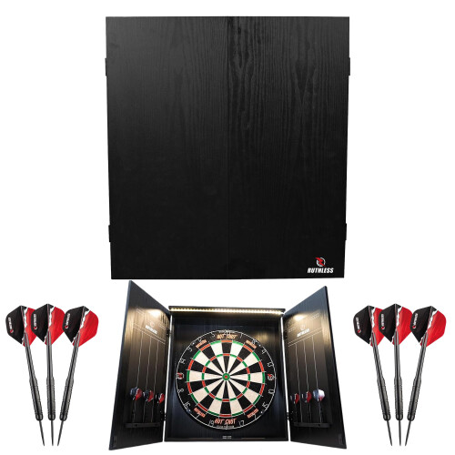 Ruthless Home Darts Centre  LED Light Options  Home Dart Board Centre Inclu 1