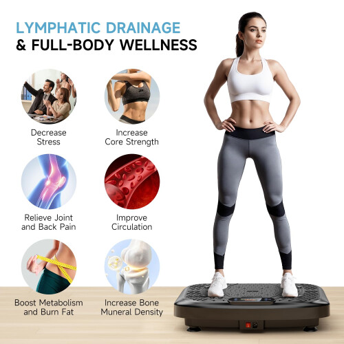 Werara Vibration Plate, 220KG Vibration Plate Exercise Machine for 1