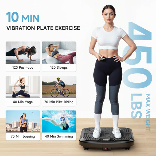 Werara Vibration Plate, 220KG Vibration Plate Exercise Machine for 2