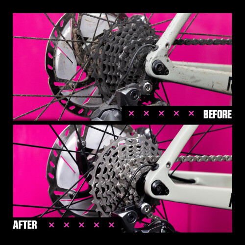 Muc-Off Drivetrain Cleaner - Biodegradable Bike Chain Cleaner and 2