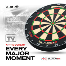 WINMAU Blade Series Dartboards – Professional PDC Official Tournament Dart Boards - Blade 6 Triple Core