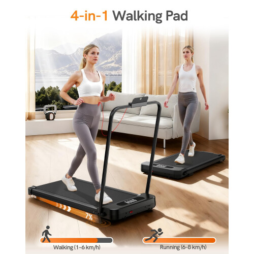 HomeFitnessCode Folding Treadmill 25HP Walking Pad Motorized Electric Under 2