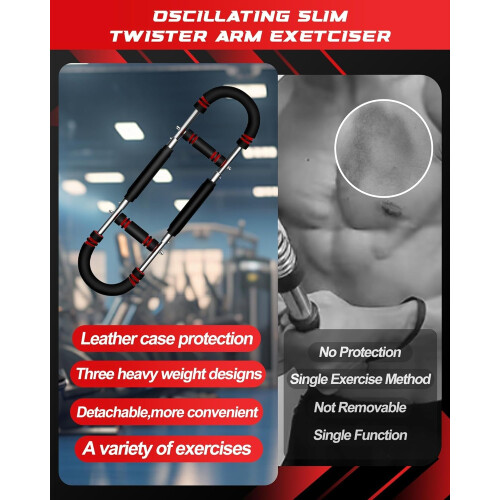 Chest Exerciser for Men 70110lbs Adjustable Twister Arm Trainer Exercise Eq 2
