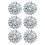 6Pcs Decorative Shirt Cufflinks Clip-Hollow pattern 24MM 1