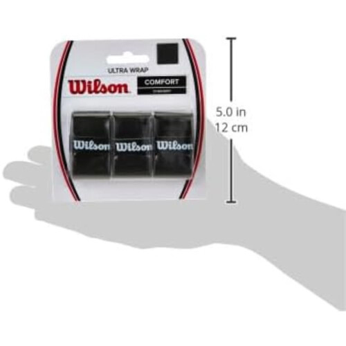 Wilson Wilson Ultra Wrap Overgrip (Pack of 3) - Black, N/A 1