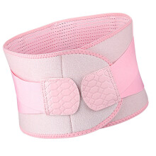 Ergonomic Lumbar Support Belt with Aluminum Plate-Pink color L