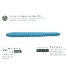 Bestway AlpineLite Insulated Sleeping Mat, Inflatable Sleeping Pad for Camping, Hiking & Backpacking, Compact, Lightweight with Pump Sack