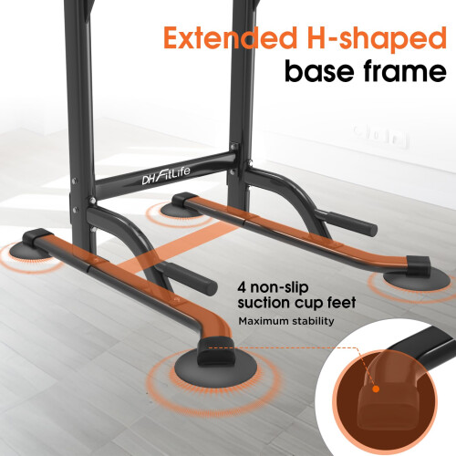 DH FitLife Power Tower Dip Station | Freestanding Pull-Up Bar | Dip 2