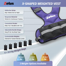 ZELUS Weighted Vest for Men and Women Adjustable Body Weight Vest Exercise